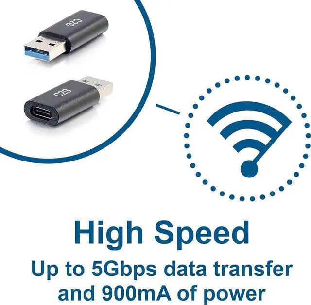 Alt view image 5 of 5 - USB C to USB A Adapter Superspeed Adapter Converter Plug and Play Adapter USB Adapter 1 Count 54427