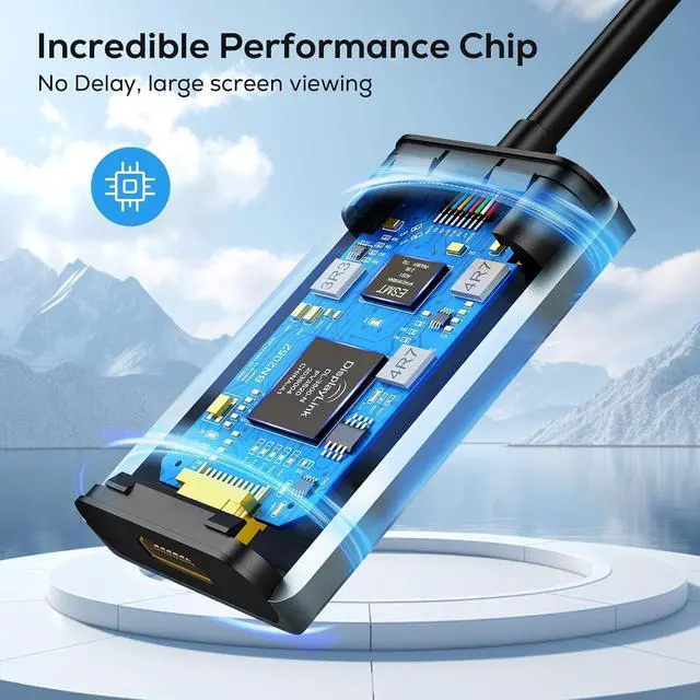 Alt view image 2 of 7 - USB to HDMI Adapter USB 3.0 to HDMI Audio 1080P Video Converter Support Mac OS Windows 10/8.1/8/7 for Monitor Desktop PC TV Projector