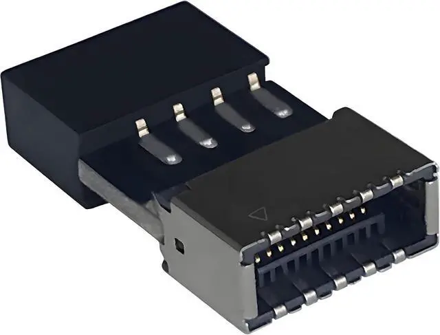 Main image of USB 2.0 to USB 3.2 Gen 1 Header Adapter Front Panel Connector Motherboard 9Pin to Type-E/USB C