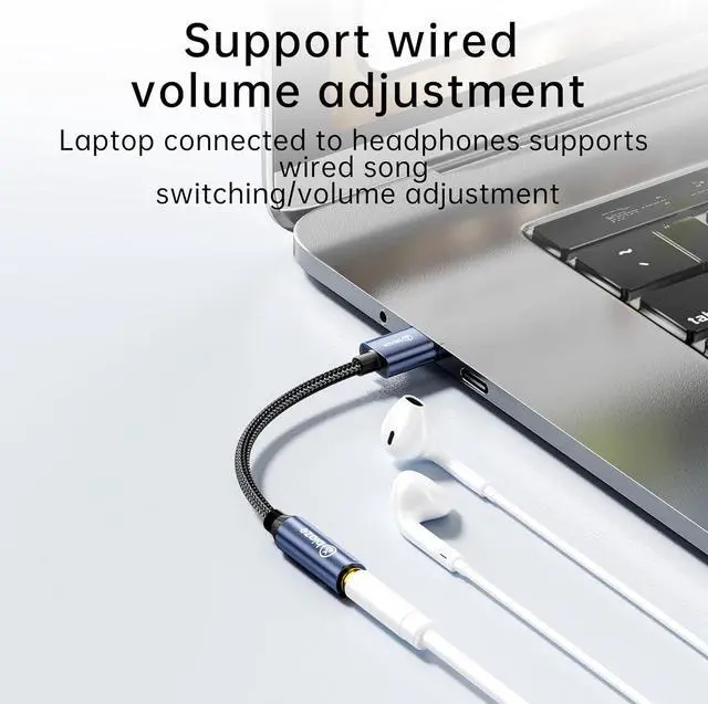 Alt view image 4 of 6 - USB to 3.5mm Jack Audio Adapter External Stereo Sound Card USB-A to Audio Jack Adapter with Auxiliary Stereo Converter Compatible with Desktop Laptop Mac Linux and More!