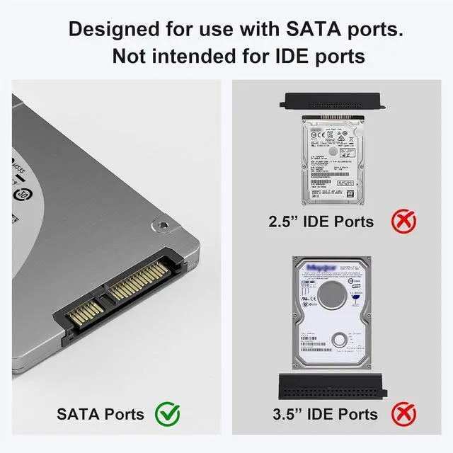 Alt view image 7 of 7 - USB Adapter for SATA Cable with USB C to USB Adapter USB A 3.0 to 2.5 SATA-III Hard Drive Reader for HDD/SSD External Converter Data Transfer for MacBook Pro Air 2022 Surface Go Laptop PC