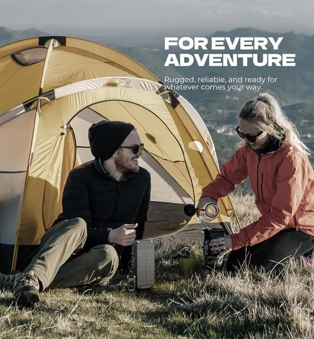 Alt view image 7 of 7 - Solar Charger Power Bank 27 000mAh 65W PD3.0 & QC3.0 Fast Charging Powerbank External Battery Pack Portable Wireless Chargers with Flashlight and Carabiner Compatible with MagSafe & Qi