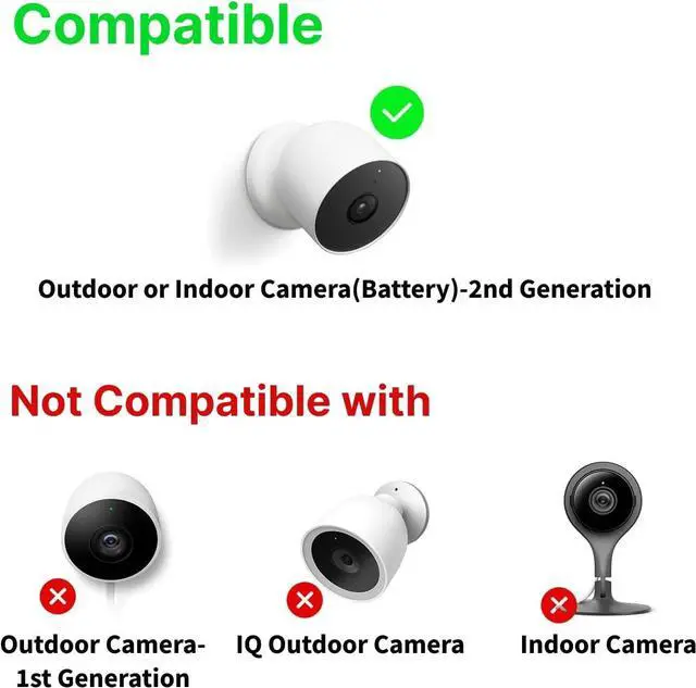 Alt view image 3 of 5 - Solar Panel Charger Compatible with Google Nest Cam Outdoor or Indoor Battery - 2nd Generation 5W 13Ft Charging Cable