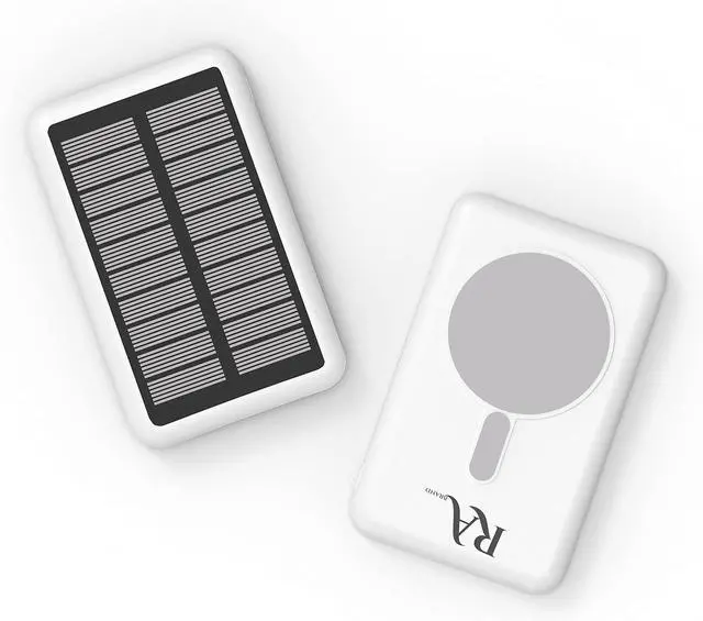 Alt view image 6 of 7 - RABrand Solar Wireless Magnetic Power Bank 10000mAh Portable Charger with Solar Panel Strong Magnet 22.5W Fast Charging Solar Charging in All Type of Weather Compatible with iPhone 14/13/12