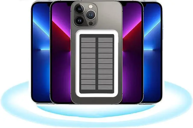 Alt view image 5 of 7 - RABrand Solar Wireless Magnetic Power Bank 10000mAh Portable Charger with Solar Panel Strong Magnet 22.5W Fast Charging Solar Charging in All Type of Weather Compatible with iPhone 14/13/12
