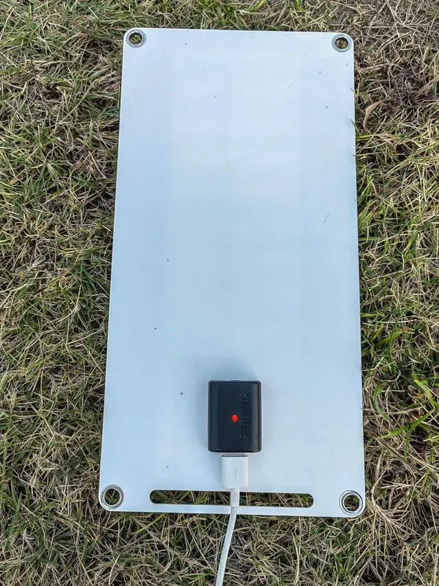 Alt view image 6 of 7 - HUYINGC Solar power Charger with 6 Watt Portable Solar Panel for 1.2V AA & AAA Ni-MH Ni-CD Household Rechargeable Batteries and with 5V USB Output for cellphone or other Batteries needed charging-Blac