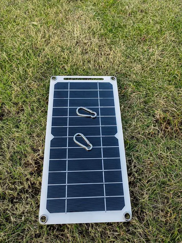 Alt view image 7 of 7 - HUYINGC Solar power Charger with 6 Watt Portable Solar Panel for 1.2V AA & AAA Ni-MH Ni-CD Household Rechargeable Batteries and with 5V USB Output for cellphone or other Batteries needed charging-Blac