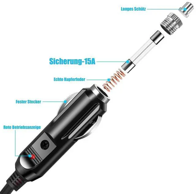 Alt view image 4 of 5 - Car Charger DC 8020 Charging Cable for Jackery Explorer 3000 Pro 2000 Plus 2000 Pro 2000 1500 Pro 1500 1000 Pro 1000 v2 Charger 5FT