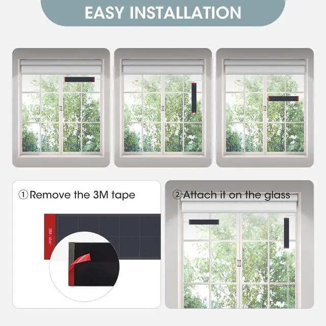Alt view image 2 of 3 - Solar Panel Mobile Power USB-C Plug Mounted on Windows Charger for Roller Shades Black