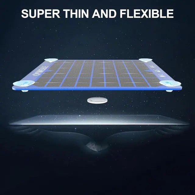 Alt view image 5 of 7 - 7.5W 12V Solar Panel Battery Charger Portable Waterproof Power Trickle Battery Charger & Maintainer for Car Boat Automotive RV with Cigarette Lighter Plug & Alligator Clip