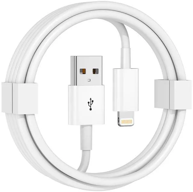 Main image of Car  Carplay Cable [ MFi Certified] USB A to Lightning Cable for iPhone 14 13 pro max Plus SE 2nd/12/11/Xs/XR Charging Cords for iPhone (White 3 ft)