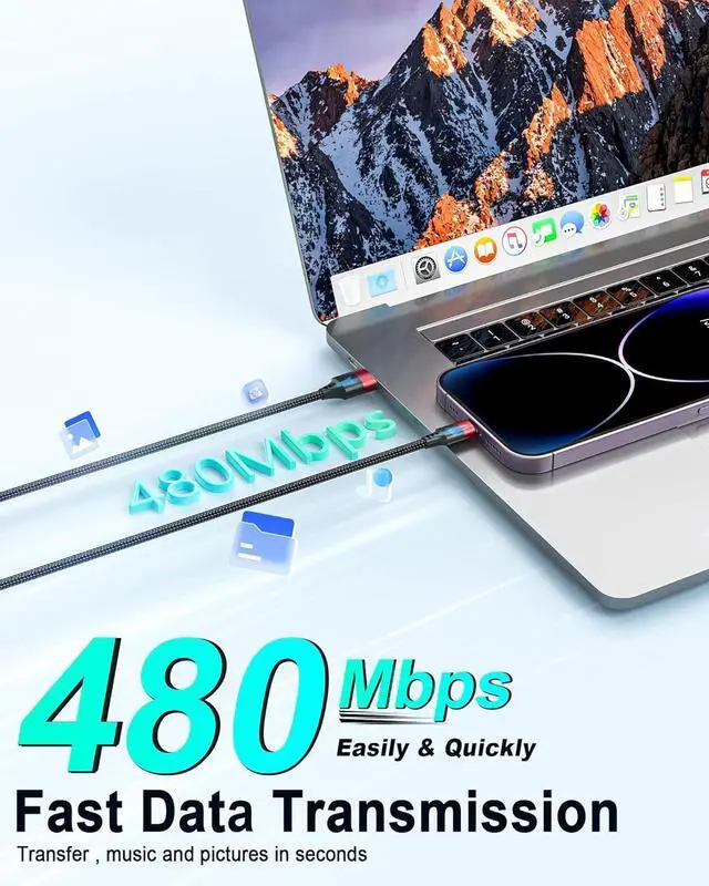 Alt view image 3 of 7 - 6 inch Short Lightning Cable [MFi Certified] 2 Pack Short iPhone Charger Cord Braided 0.5ft USB to Lightning Cable for Charging Stations iPhone 14 13 12 11 Pro Max XR XS 8 SE iPod