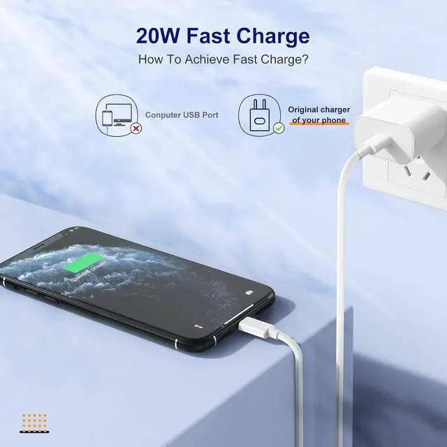 Alt view image 5 of 7 - USB C to Lightning Cable 10ft for  Certified 2Pack iPhone Fast Charger Cable Type C Port Support Long  Charging Cord 10 Foot for iPhone 14 Pro Max/13 Pro/13/12 mini/11/X/XS/8/7 Plus/iPad