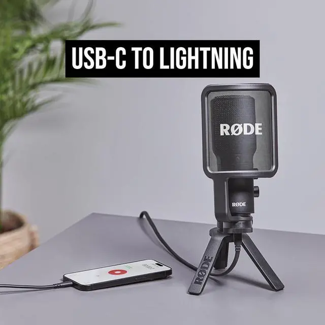 Alt view image 2 of 3 - R?DE SC19 USB-C to Lightning Cable (1.5m Black)