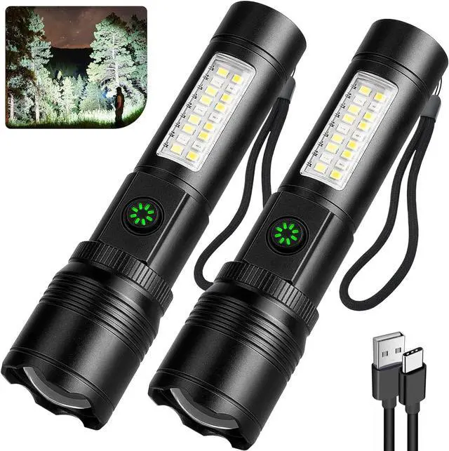 Main image of Rechargeable Flashlights High Lumens 90000LM Super Bright Flash Light with 6 Modes Adjustable Powerful Handheld LED Flashlight for Home Camping