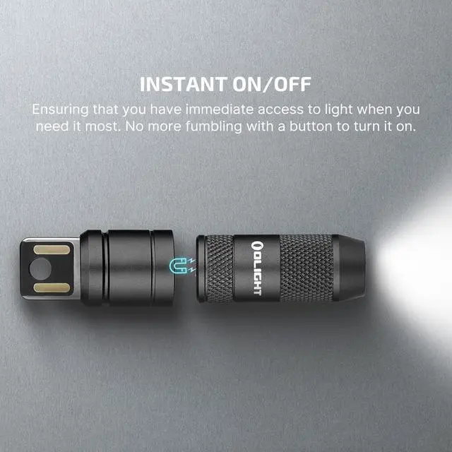 Alt view image 4 of 7 - OLIGHT IMINI 2 EDC Rechargeable Keychain Flashlight, 50 Lumens Compact and Portable Mini LED Keyring Lights with Built-in Battery Ideal for Everyday Carry and Emergencies (Black)