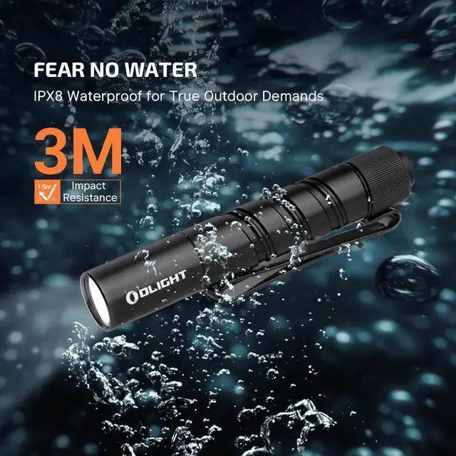 Alt view image 7 of 7 - I3T 2 EOS Pocket EDC Flashlight 200 Lumens Compact Bright Handheld Flash Lights Dual-Output Tail Switch with AAA Battery and Two-Way Pocket Clip for Camping and Hiking (Black)