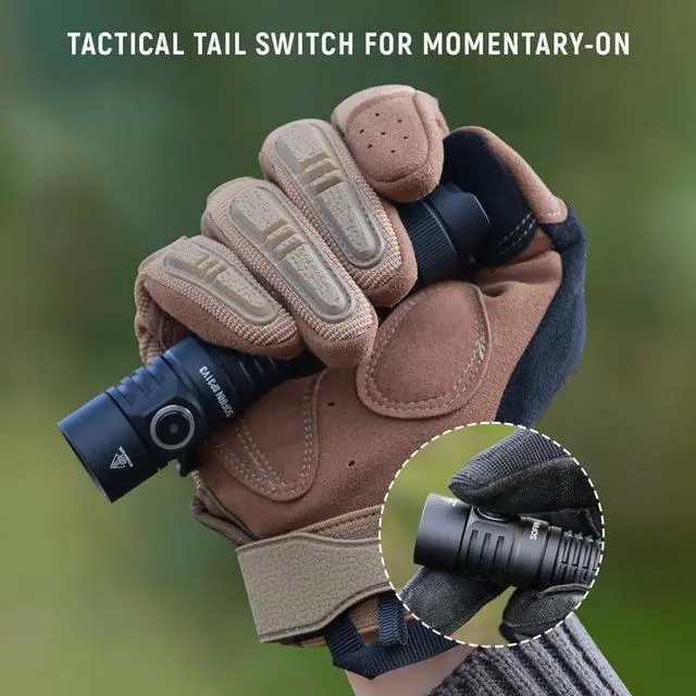 Alt view image 3 of 7 - Sofirn SP31 V3.0 Tactical Flashlight Rechargeable, 2000 High Lumen Pocket Flashlight with Powerful LED, Dual Switches and Battery for EDC, Home, Emergency, Heavy Duty, IP68 Waterproof / Compact Built