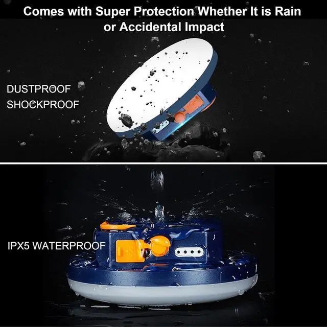 Alt view image 5 of 6 - 10000mAh 4000LM Flashlight Portable LED Camping Lantern Rechargeable Light 30W with Magnet  IPX5 Waterproof Tent Lights Power Failure Emergency