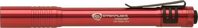 Alt view image 2 of 5 - 66120 Stylus Pro 100-Lumen Pocket Inspection LED Penlight with 2 AAA Alkaline Batteries Red