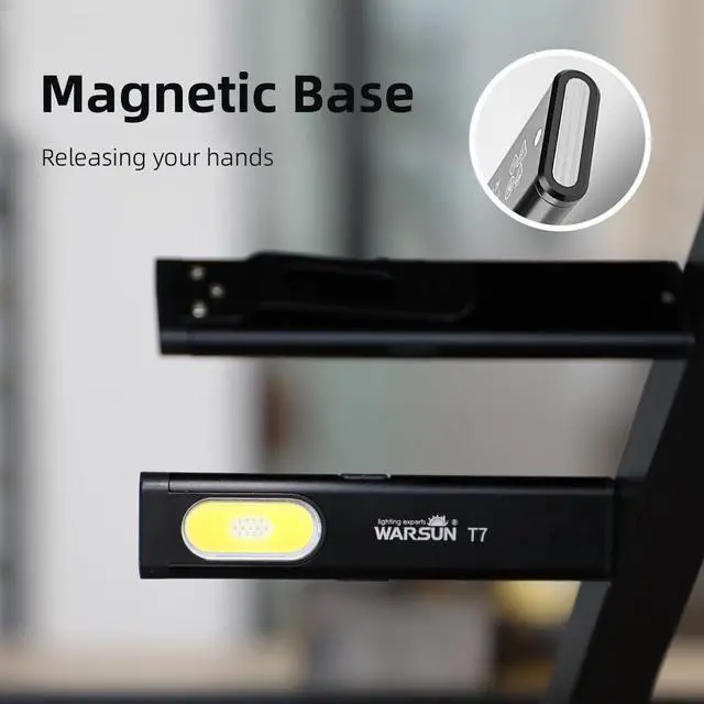 Alt view image 5 of 7 - Compact Multi-Mode Pocket LED Flashlight - 675LM USB-C Rechargeable IPX4 Dual Material Red/Blue Strobe for Everyday Carry & Travel