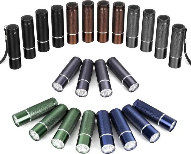 Main image of 24-Pack Flashlights Set Aluminum LED Flashlights Include AAA Batteries & Lanyard Super Bright 100 Lumen Flashlight for Party Favors Camping Hurricane Supplies