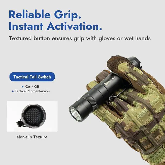 Alt view image 6 of 7 - L3 Flashlights High Lumens 3000 Lumens Flash Light Bright Flashlight Rechargeable Dual-Way USB C Charging 6 Mode IP68 Handheld Flashlight for Tactical/Outdoor Tool Gifts for Men