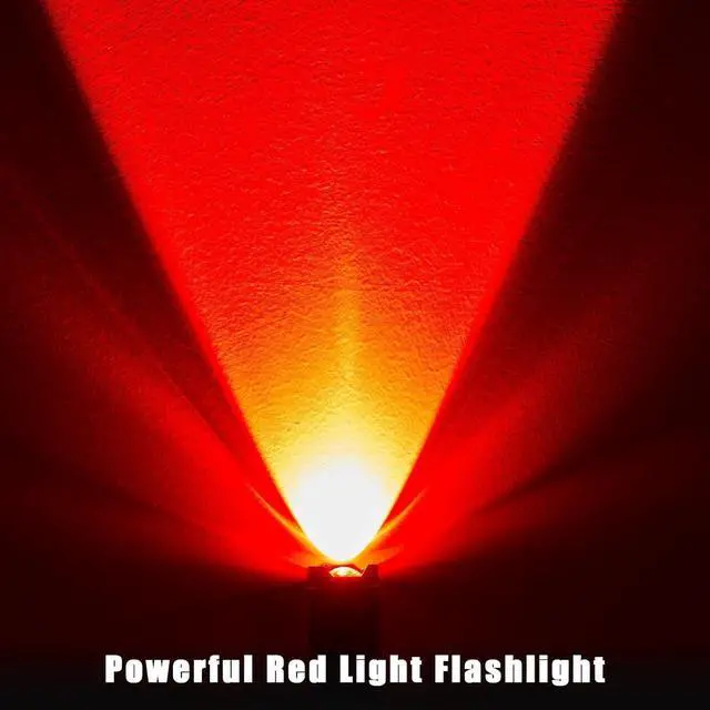 Alt view image 5 of 7 - Honoson 4 Pieces Red Light Flashlight LED Single Mode Torch 1 Mode Scalable Red Lens Filter Flashlight for Night Astronomy Aviation Observation Beach Turtle Safe