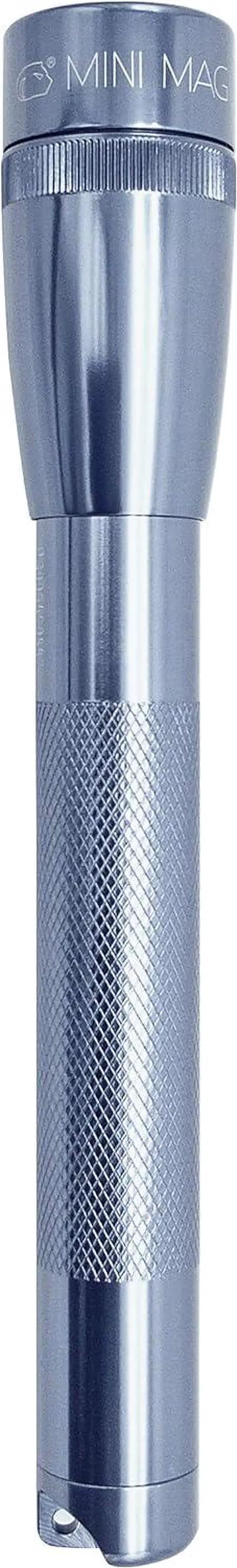 Alt view image 4 of 4 - Mini LED Flashlight - Ultra Bright 127 Lumens Adjustable Beam Water-Resistant IPX4 Shock Resistant 2 Power Modes includes 2 AA Premium Alkaline Batteries - (Combo Pack Gray)