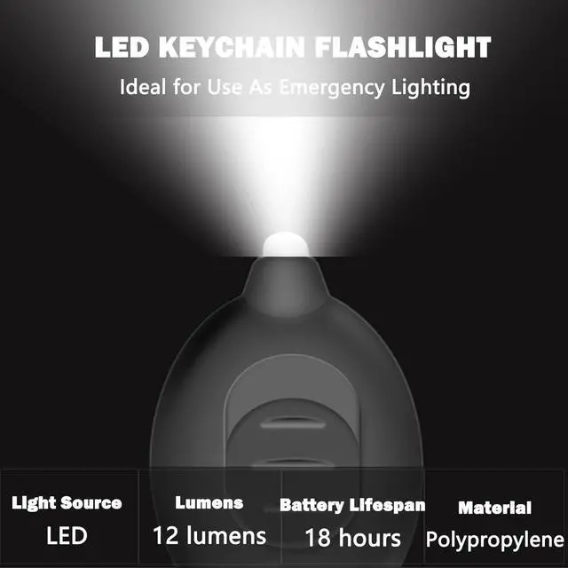 Alt view image 2 of 7 - Mini LED Keychain Flashlight Ultra Bright Tiny Flashlight Small Keychain Flashlight White Light Micro Pocket Key Ring LED Flashlight for Emergency Lighting - Multicolor Shell (8PCS)