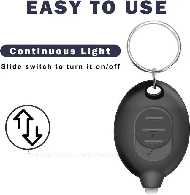 Alt view image 7 of 7 - Mini LED Keychain Flashlight Ultra Bright Tiny Flashlight Small Keychain Flashlight White Light Micro Pocket Key Ring LED Flashlight for Emergency Lighting - Multicolor Shell (8PCS)