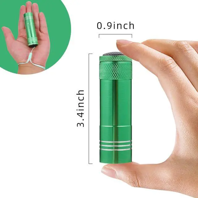 Alt view image 4 of 6 - 6 Pack Mini Flashlight Bulk for Kids Small Aluminum LED Powerful Handheld Torches Set with Lanyard High Lumens Batteries Included for Boys Girls Party Favors Travel Night Reading Christmas Gifts