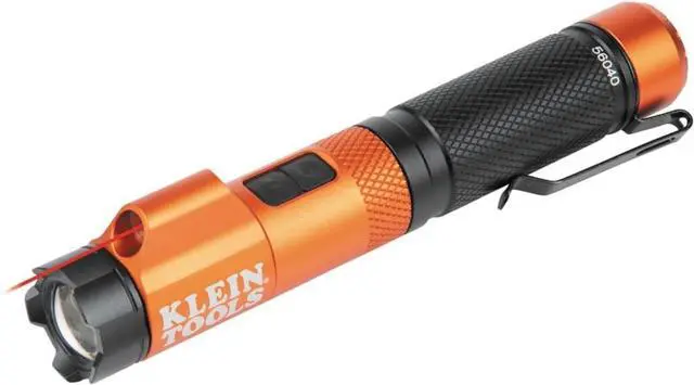 Main image of Klein Tools 56040 Magnetic LED Flashlight, 350 Lumen Rechargeable Flashlight, Twist Focus, Laser Pointer, Hands-Free, USB Charging Cable, for Work and Outdoor
