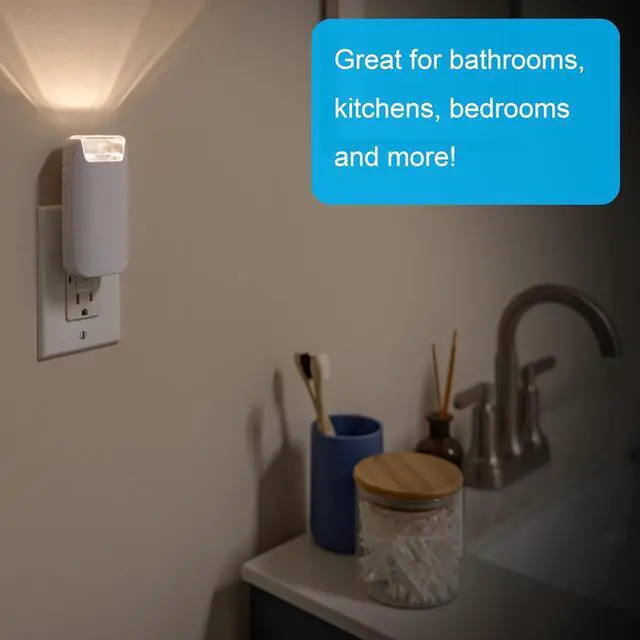 Alt view image 4 of 6 - 4-in-1 LED Power Failure Light Plug-In 40 Lumens Auto On/Off Dusk-to-Dawn Sensor Emergency Flashlight Task Light Night Light and Power Outage Light  49578 (2 Pack)