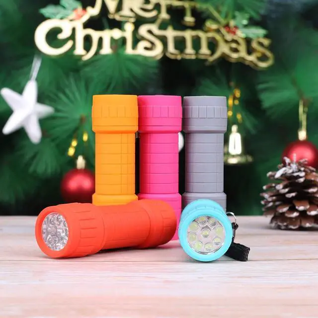 Alt view image 3 of 6 - 30-Pack 9-LED Mini Flashlight Set AAA Batteries are Included and Pre-Installed Perfect for Gift Class Teaching Camping Wedding Favor