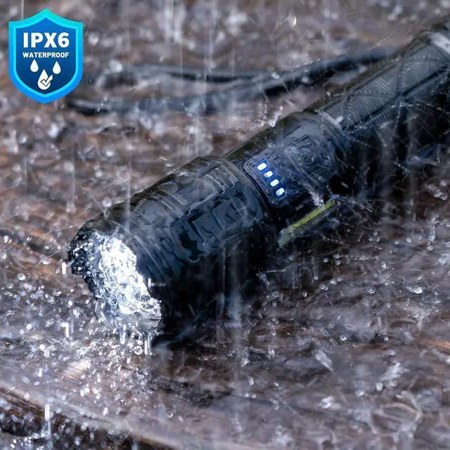 Alt view image 7 of 7 - Rechargeable LED Flashlights High Lumens Super Bright Flashlight with 7 Modes & Waterproof Powerful USB Rechargeable Handheld Flash Light for Camping Home