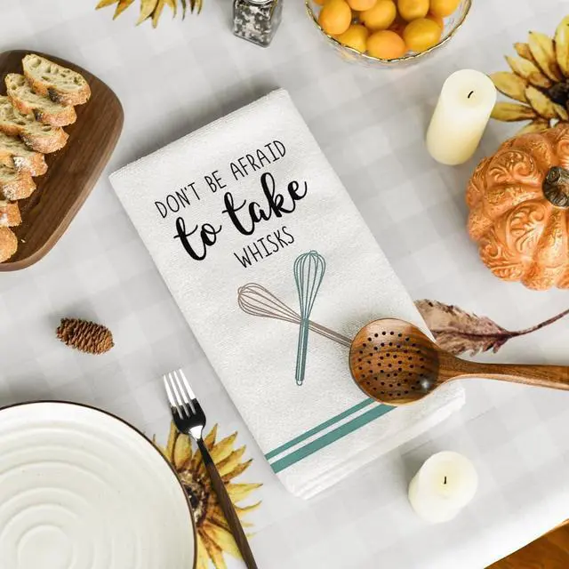 Alt view image 4 of 6 - Ware Funny Coffee Kitchen Towels Dish Towels 18x26 Inch Farmhouse Daily Holiday Cooking Baking Decoration Cleaning Set of 4