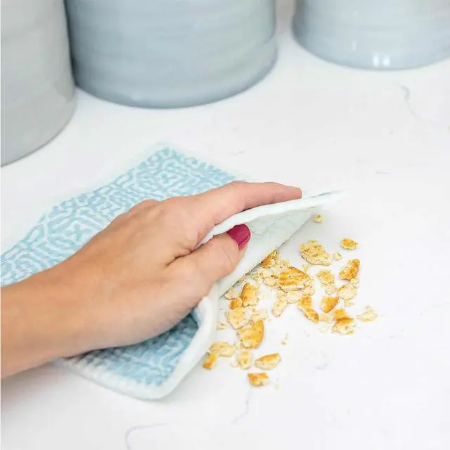 Alt view image 6 of 6 - Swedish Dishcloths Reusable & Washable Sponge Cloths Absorbent Cleaning Paper Towels for Kitchen Dishes Counters and More 5 Pack Assorted Fruit Pattern