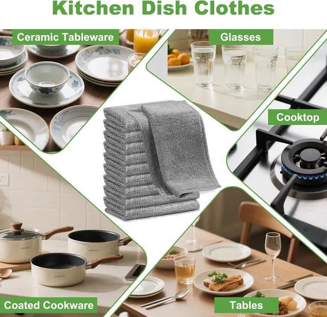 Alt view image 6 of 7 - Jeymei Non Scratch Wire Dishcloth,Multipurpose Wire Dishwashing Rag,10PCS | Stainless Steel Cleaning Cloths for Kitchen,Dish Cloths for Washing Dishes,Reusable Diamond Weave Steel Wool Scrubber Cloths