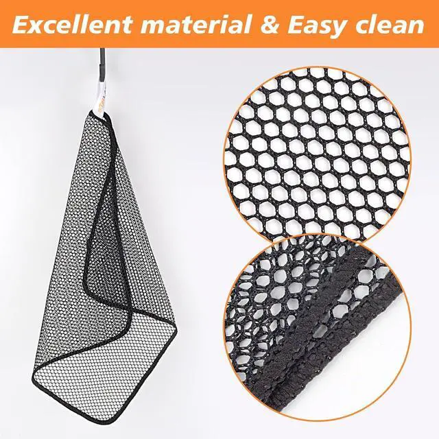 Alt view image 3 of 7 - Netted Dish Cloths for Washing Dishes No Odor Dishes Scrubber for Kitchen-Fast Drying and Easy to Clean Mesh Dish Cloth 6 Pack 12Inch x12Inch Black