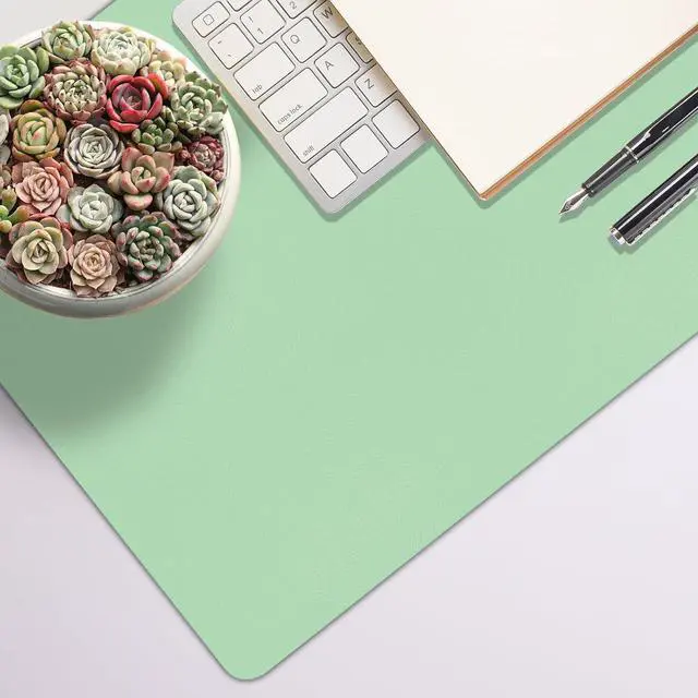 Alt view image 7 of 7 - Mouse Pad and Keyboard Wrist Rest 3-in-1 Large Keyboard and Mouse Pad Set Ergonomic Wrist Rest for Computer Keyboards Non-Slip Desk Mat Protector for Women (Green 31.5 X 15.7)