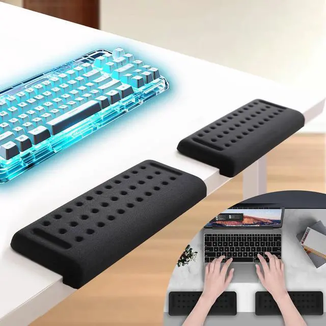 Main image of L-Shaped Ergonomic Keyboard Wrist Rest Wrist Rest for Mouse Wrist Pad Computer Wrist Support Designed Specifically for Comfortable Typing and Pain Relief for Computer Laptop Gaming Office