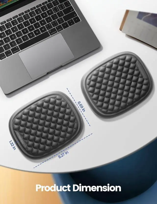 Alt view image 6 of 6 - 1pc Elbow Rest Pad Desk Wrist Rest Armrest Soft Memory Foam Ergonomic Support Mouse Cushion Pillow Wrist Pain Relief for Computer Laptop Working Typing Gaming Travel Office Accessory-Large