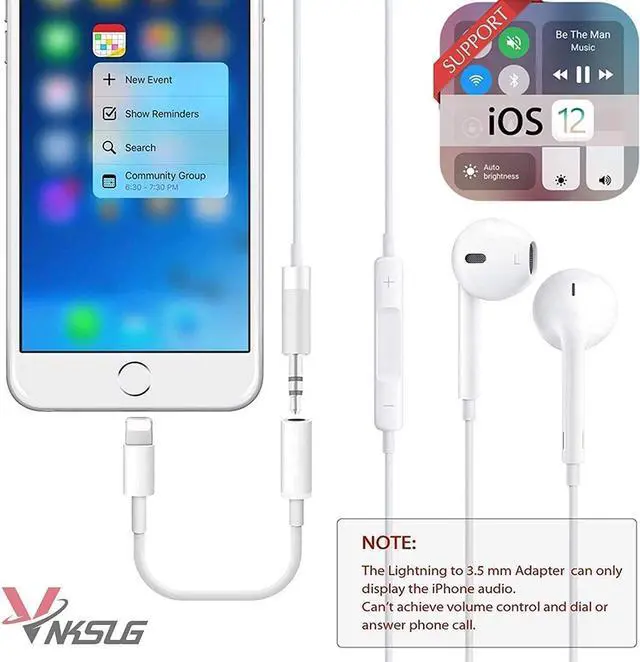 Alt view image 4 of 7 - [ MFi Certified] iPhone 3.5mm Headphone Jack Adapter 2 Pack for  Lightning to 3.5mm Earphones Jack Adapter Cord Dongle Aux Cable Converter Accessories Compatible with iPhone14 13 12 11/Xs/XR