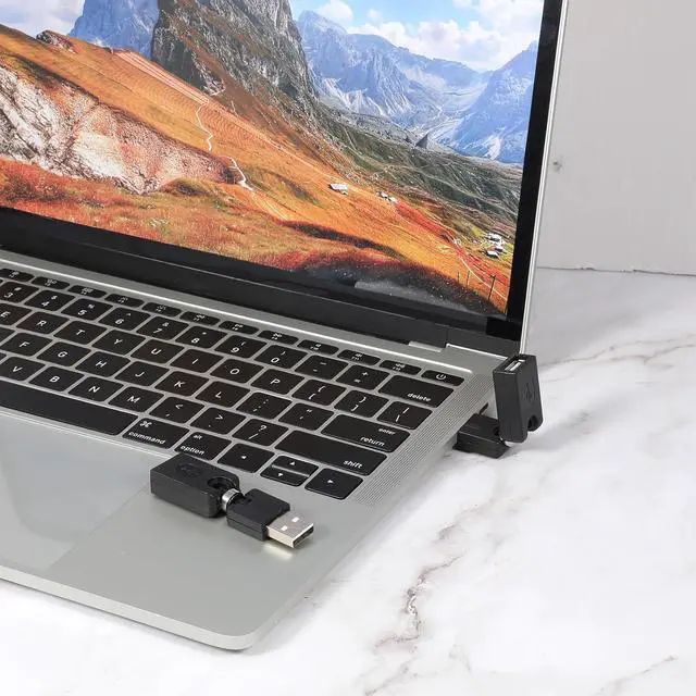 Alt view image 4 of 7 - 2 Pcs USB 2.0 Adapter USB 90 Degree Adapter Rotating and Swivel Twist USB 2.0 Type A Male to Type A Female 360 Degre Rotation Adjustable Right Angle Extension Convertor (AM-FM)