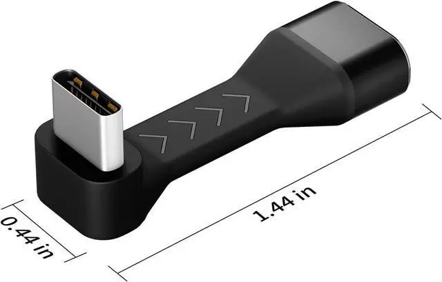 Alt view image 2 of 7 - USB-C Male to Female Adapter 90 Degree 18W Flexural USB Type C Adapter Extension for Steam Deck ROG Ally Switch Laptop Tablet and Mobile Phones Supports 4K@60Hz 10Gbps Data Transfer(2 Pack)
