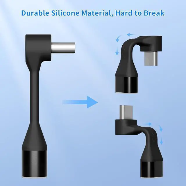 Alt view image 7 of 7 - USB-C Male to Female Adapter 90 Degree 18W Flexural USB Type C Adapter Extension for Steam Deck ROG Ally Switch Laptop Tablet and Mobile Phones Supports 4K@60Hz 10Gbps Data Transfer(2 Pack)