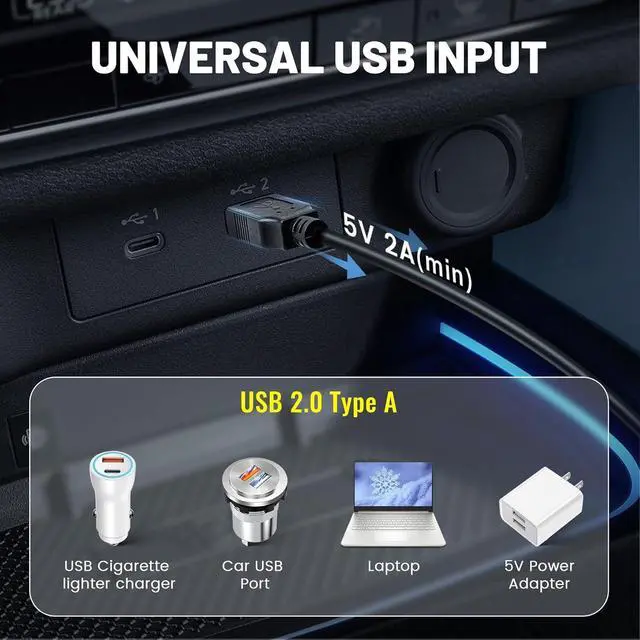 Alt view image 4 of 6 - USB C Dash Cam Power Cord 13ft USB 2.0 A to Type-C 90 Degree Angle Charging Cable USBC Car Charger Adapter Connector for Dashcam Rear View Mirror Cam Dashboard Recorder Recording Backup Camera