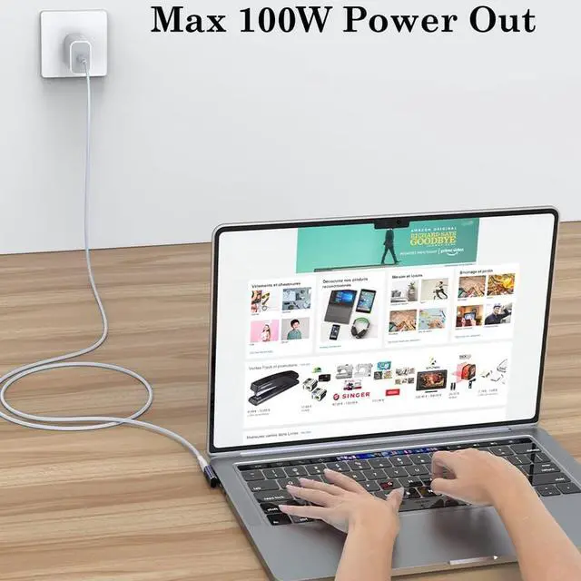 Alt view image 7 of 7 - 90 Degree Right Angle USB C Male to USB C Female Adapter 2 Pack 40Gbps USB Type C Thunderbolt 4/3 Extender for MacBook Pro iMac iPad Pro Tablet Phones and Other Type C Devices