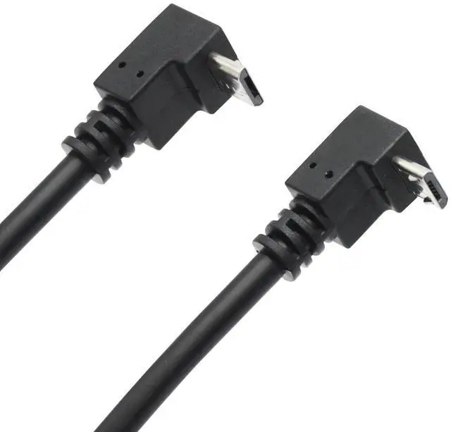 Alt view image 5 of 7 - Short 9in Micro USB Extension Cable 90 Up & Down Angle Male to Female Charging & Sync for Phones Tablets & More (1 Pair)